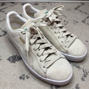PUMA Suede Leather Classic Low Top Lace Up Sneakers